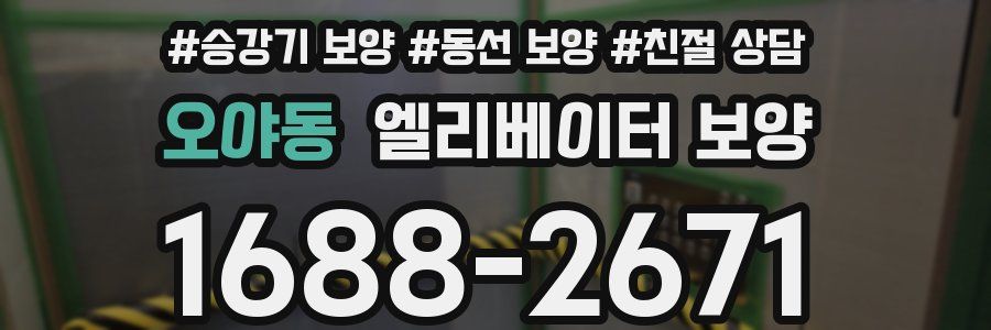 오야동 엘리베이터 보양