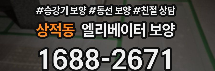 상적동 엘리베이터 보양