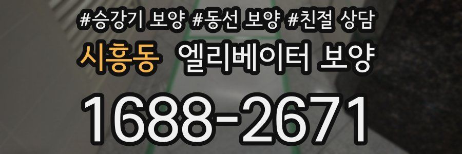 시흥동 엘리베이터 보양