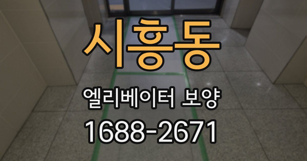 시흥동 엘리베이터 보양