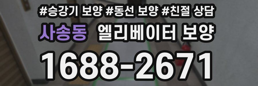 사송동 엘리베이터 보양