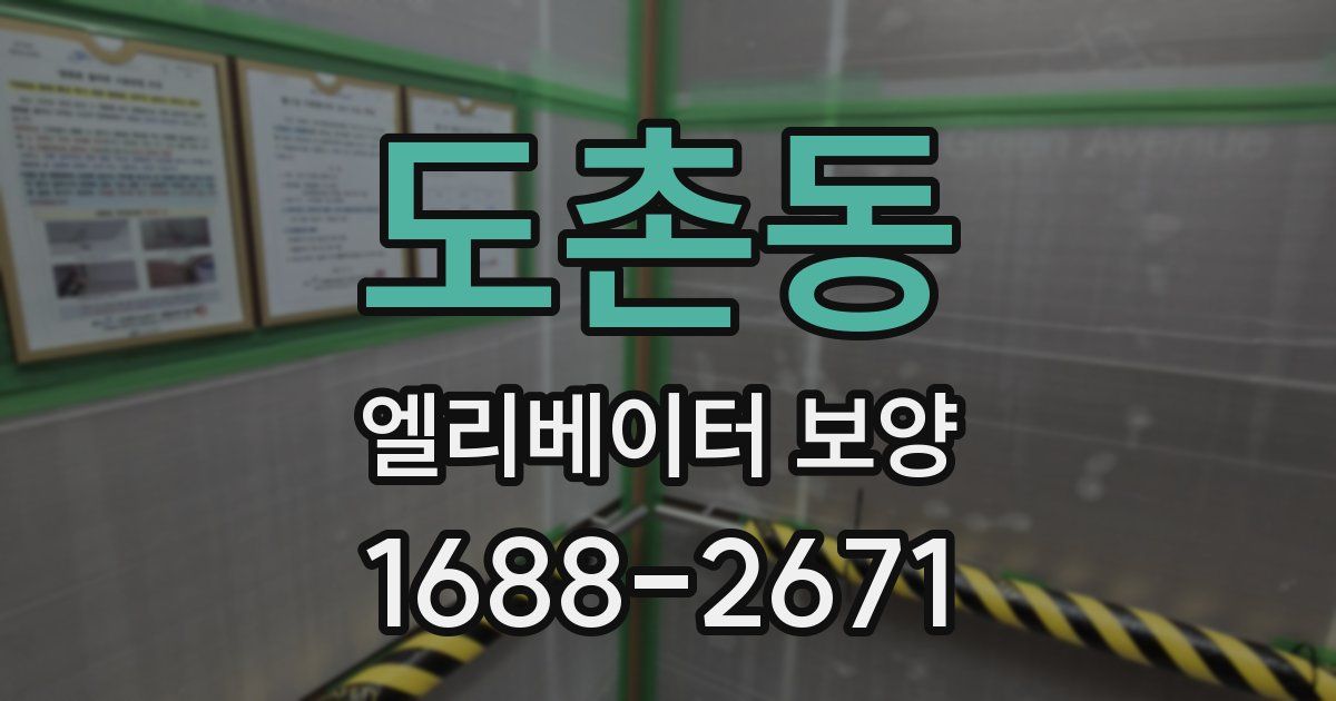 도촌동 엘리베이터 보양