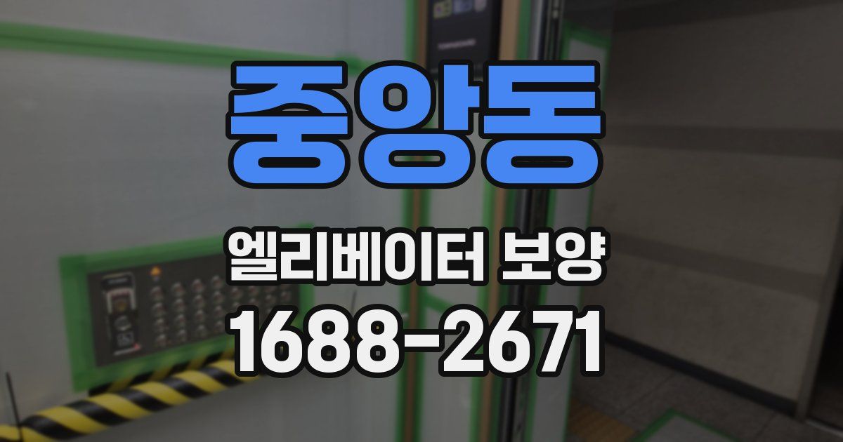 중앙동 엘리베이터 보양