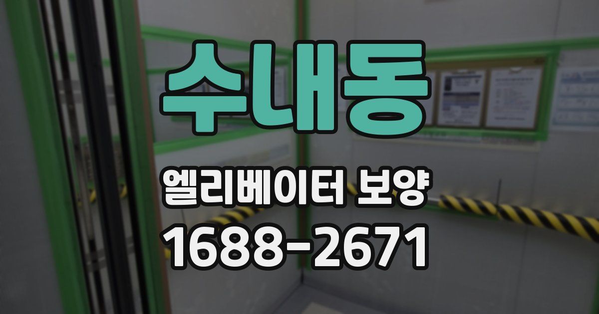 수내동 엘리베이터 보양