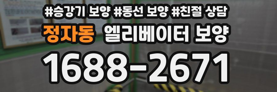 정자동 엘리베이터 보양