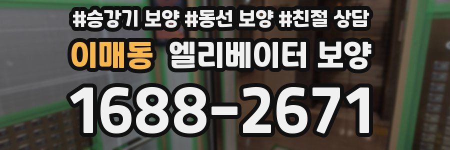 이매동 엘리베이터 보양