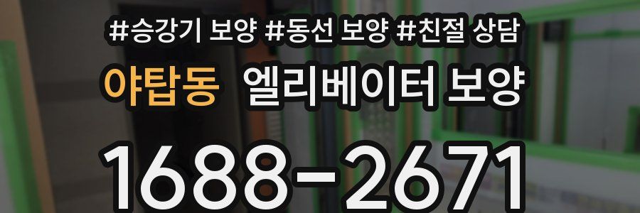 야탑동 엘리베이터 보양