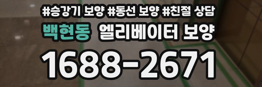 백현동 엘리베이터 보양