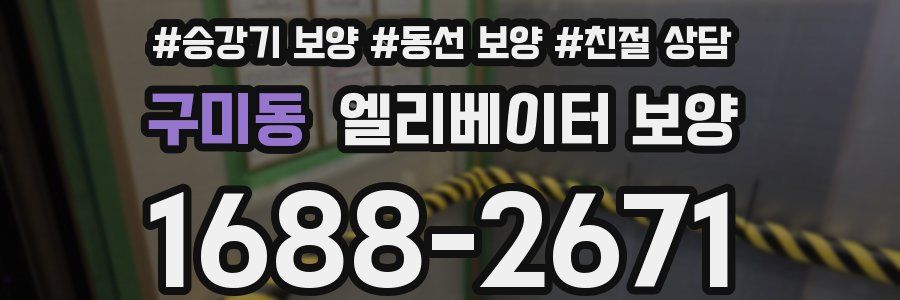 구미동 엘리베이터 보양