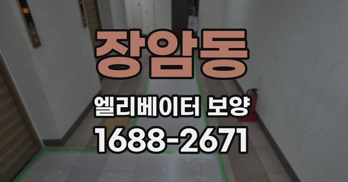 장암동 엘리베이터 보양