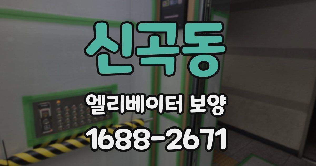 신곡동 엘리베이터 보양