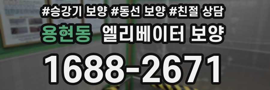 용현동 엘리베이터 보양