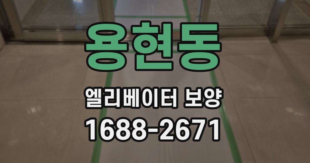 용현동 엘리베이터 보양