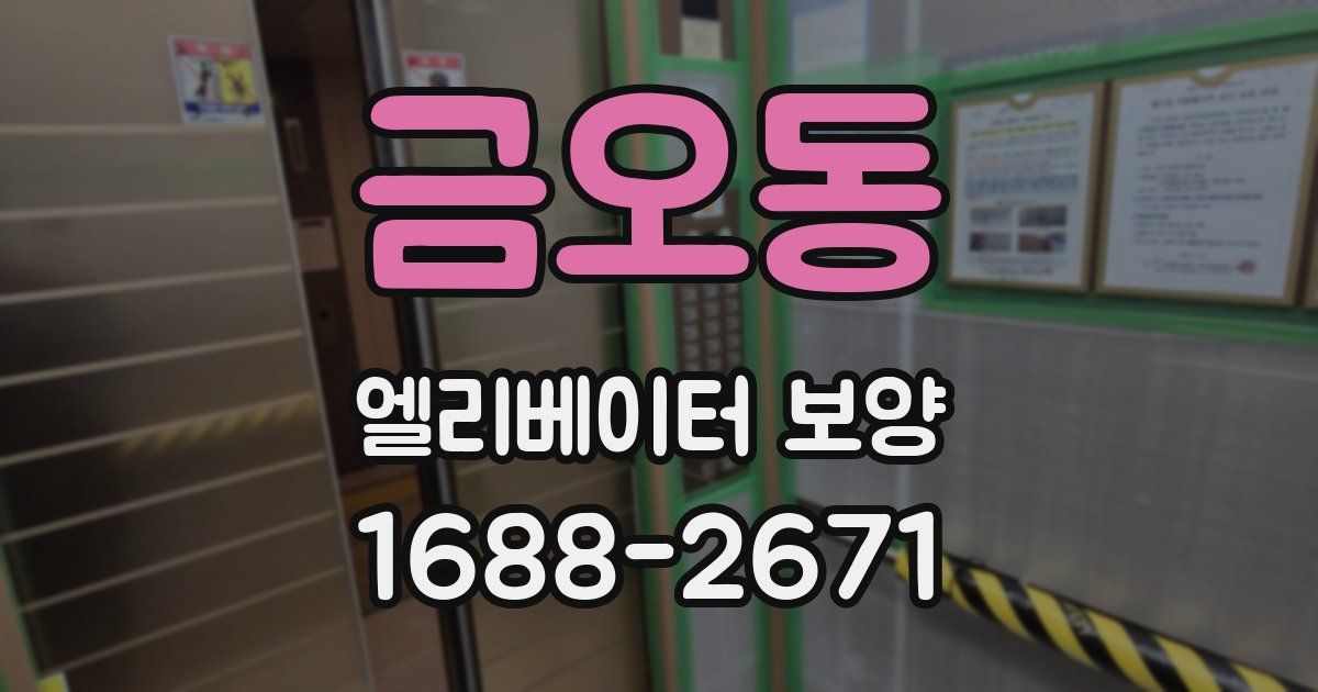 금오동 엘리베이터 보양