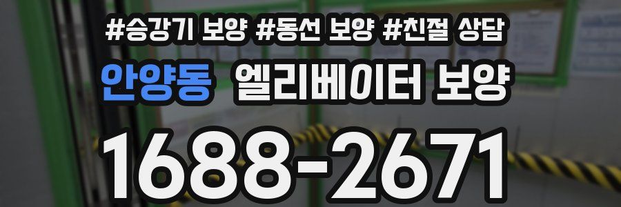 안양동 엘리베이터 보양