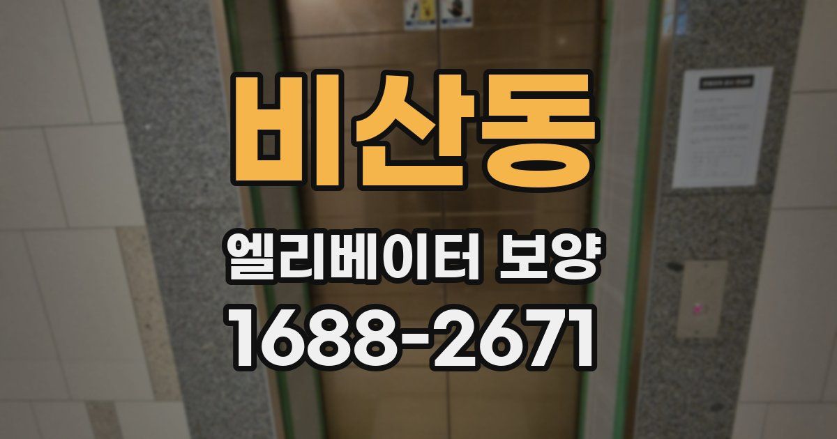 비산동 엘리베이터 보양
