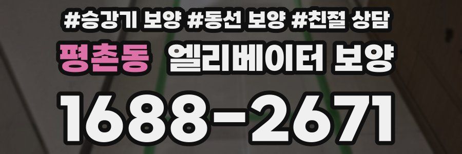 평촌동 엘리베이터 보양