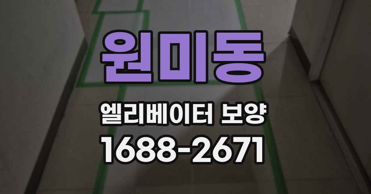 원미동 엘리베이터 보양
