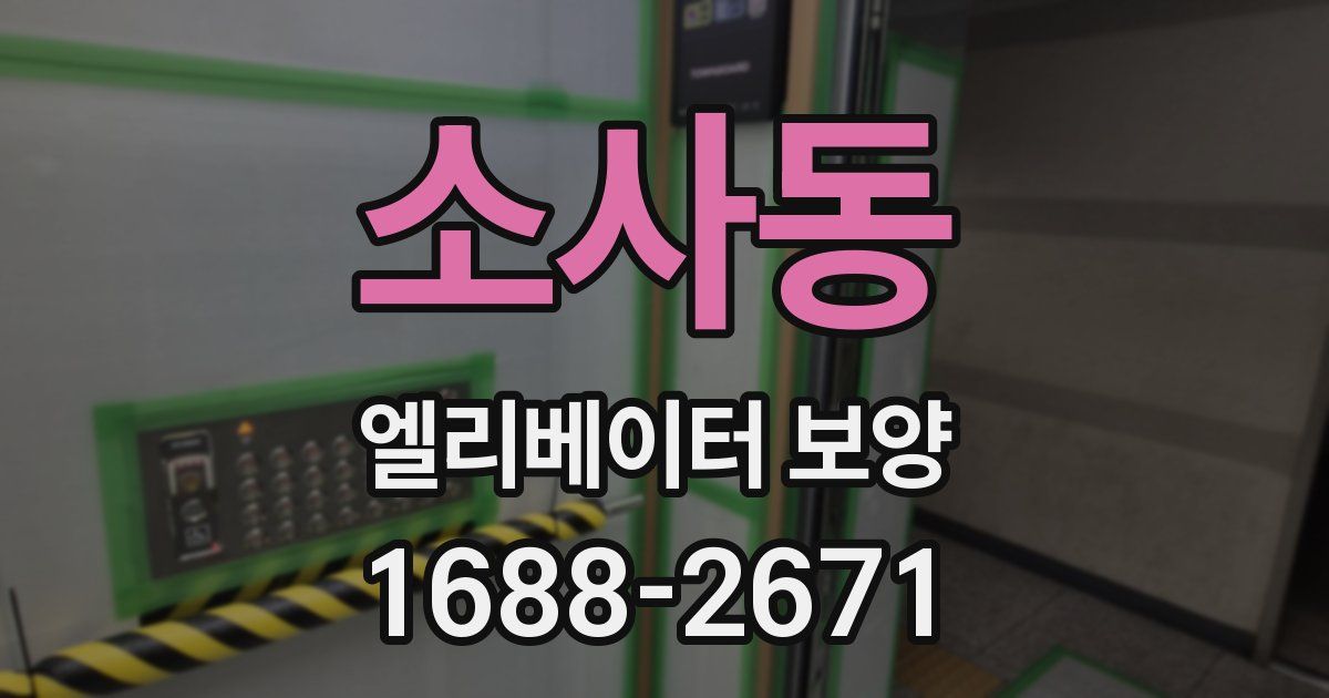소사동 엘리베이터 보양