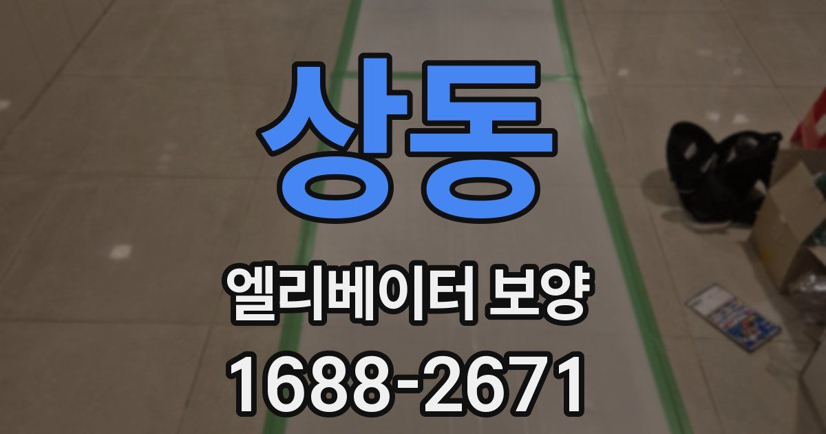 상동 엘리베이터 보양