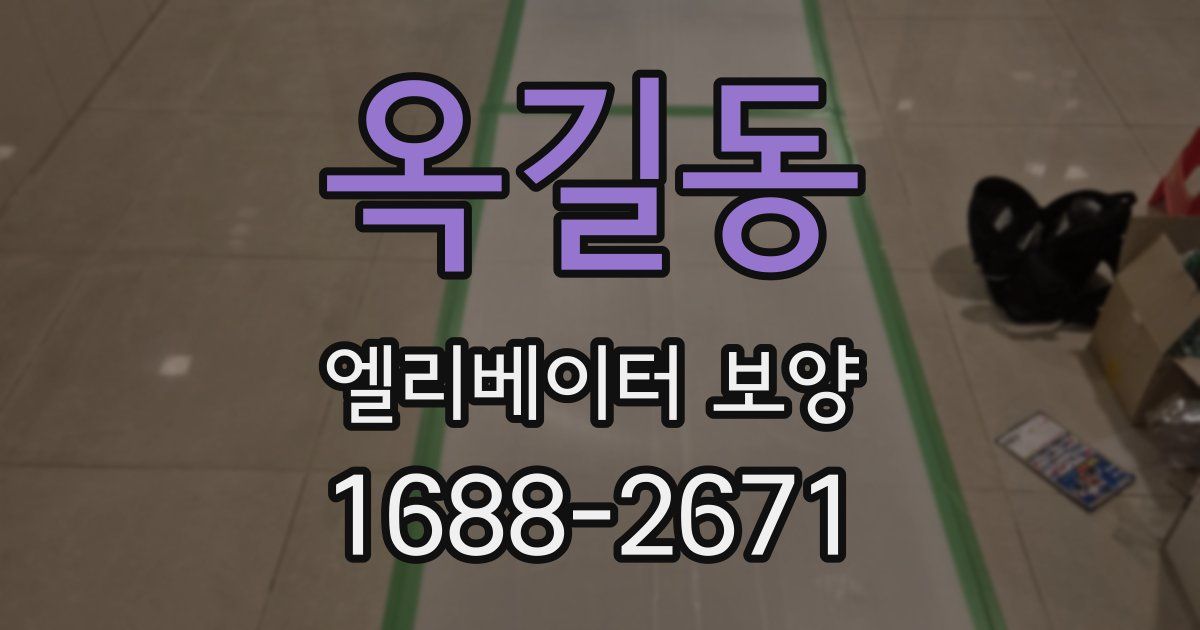 옥길동 엘리베이터 보양