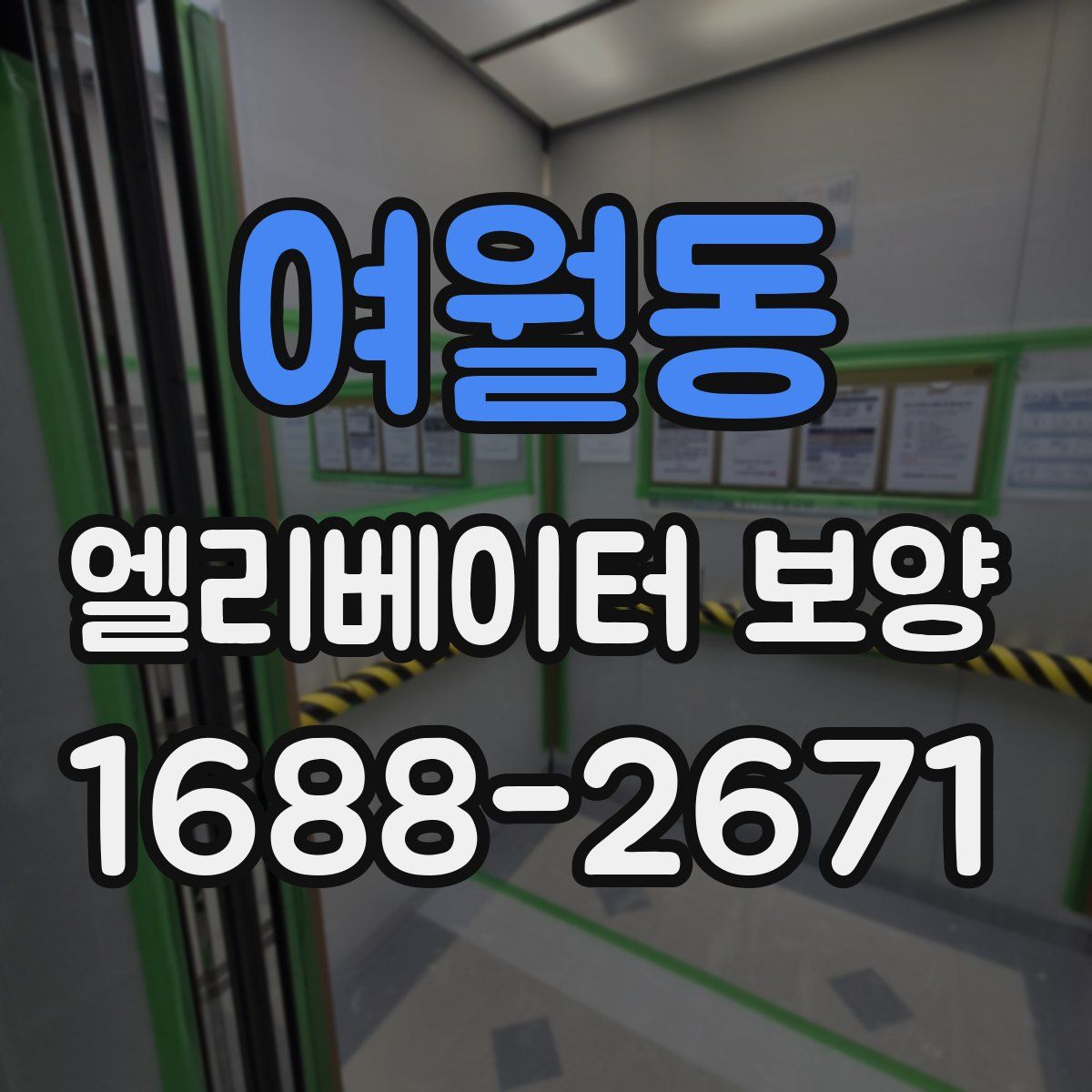 여월동 엘리베이터 보양