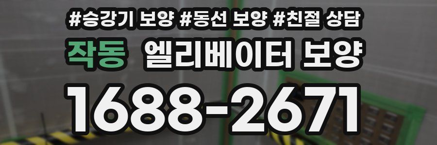 작동 엘리베이터 보양