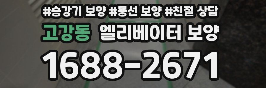 고강동 엘리베이터 보양