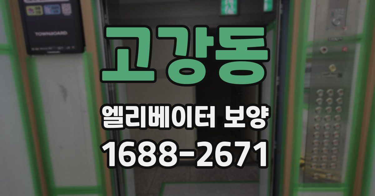 고강동 엘리베이터 보양