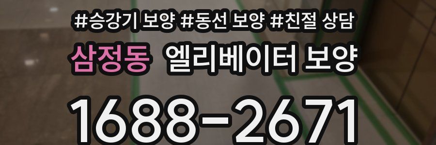 삼정동 엘리베이터 보양