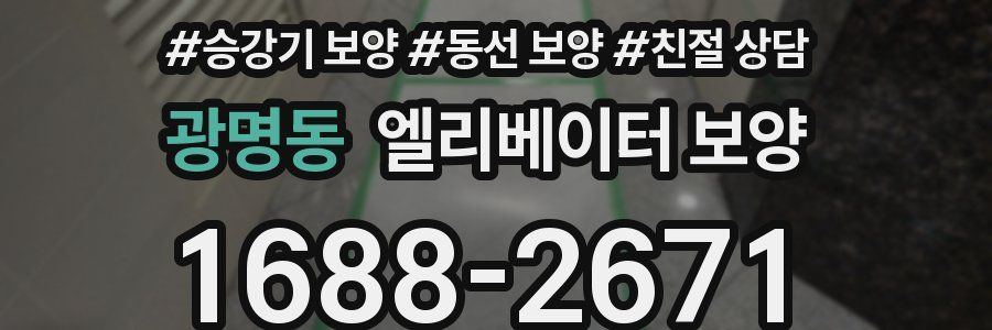 광명동 엘리베이터 보양