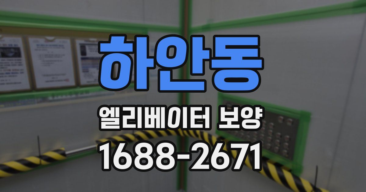 하안동 엘리베이터 보양