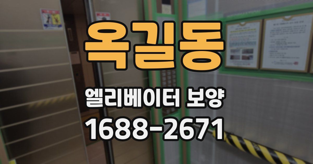 옥길동 엘리베이터 보양