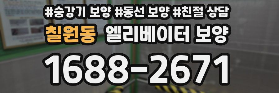 칠원동 엘리베이터 보양