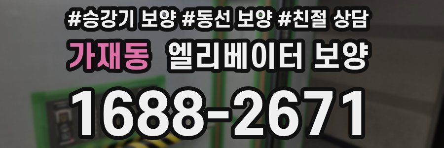 가재동 엘리베이터 보양