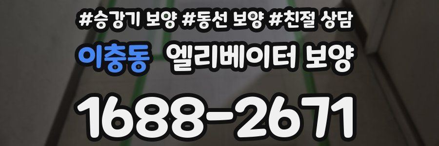 이충동 엘리베이터 보양