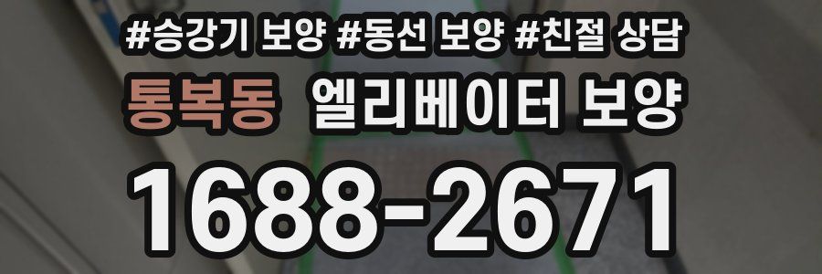 통복동 엘리베이터 보양