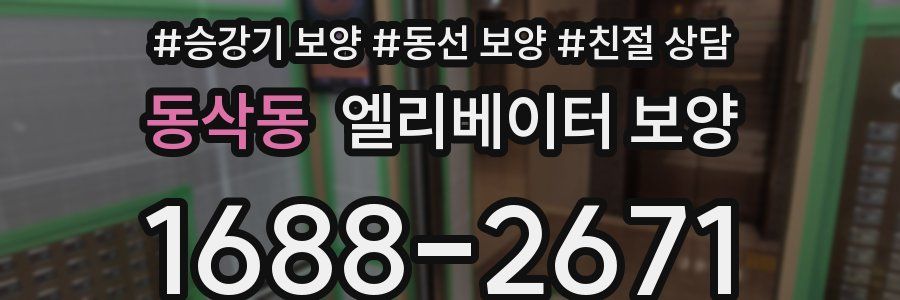 동삭동 엘리베이터 보양