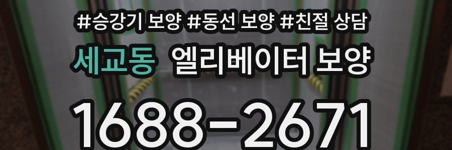 세교동 엘리베이터 보양