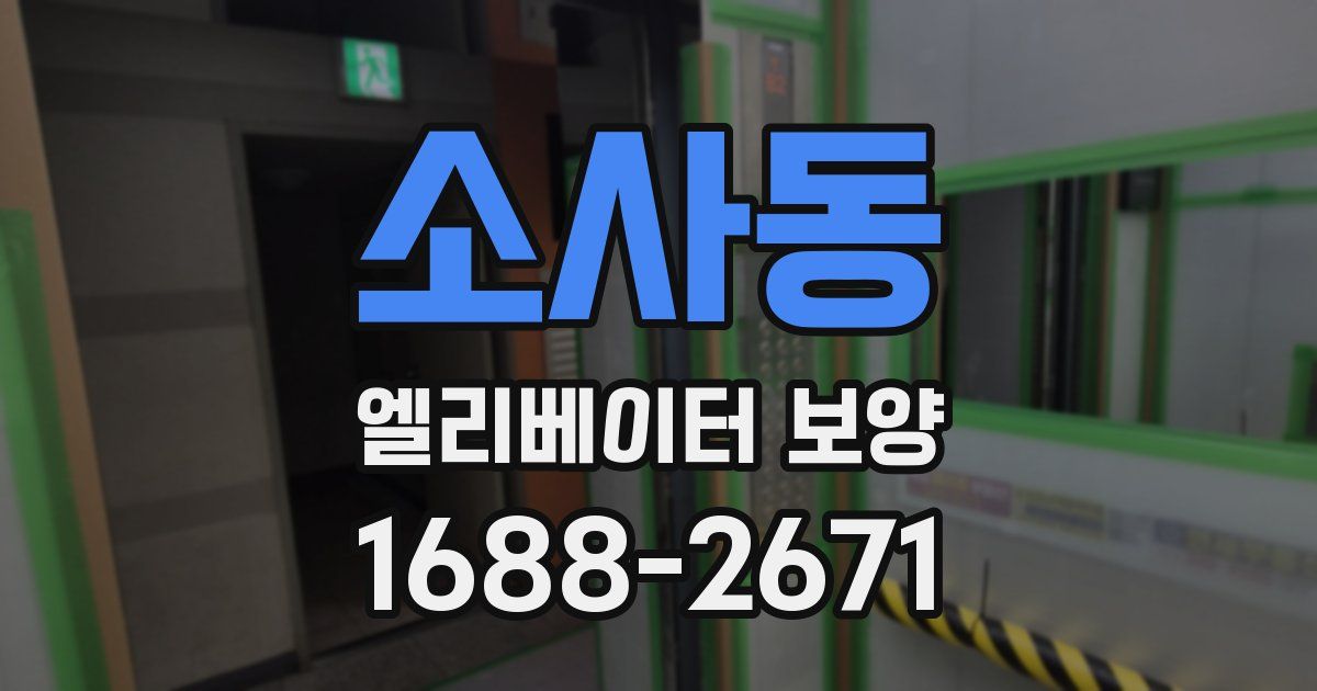 소사동 엘리베이터 보양