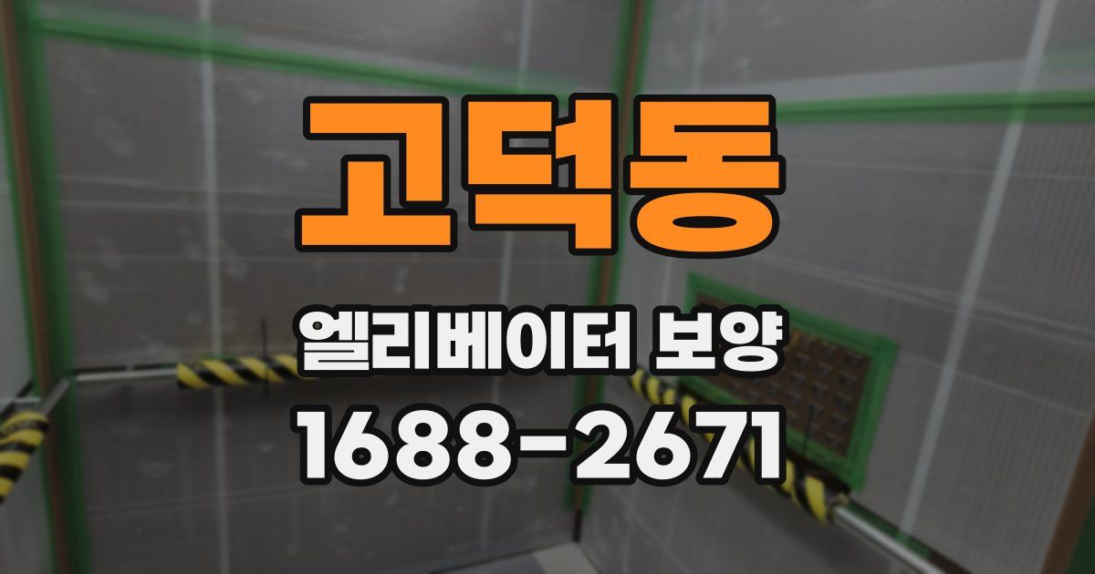 고덕동 엘리베이터 보양