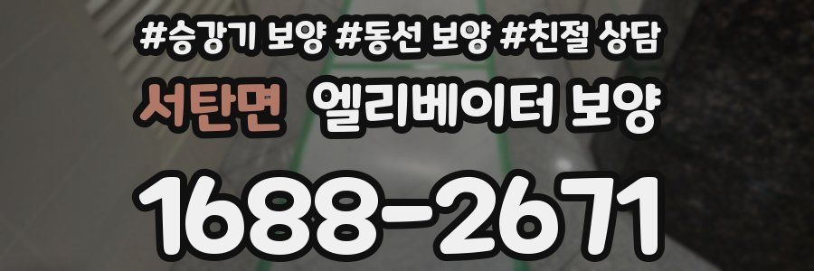 서탄면 엘리베이터 보양