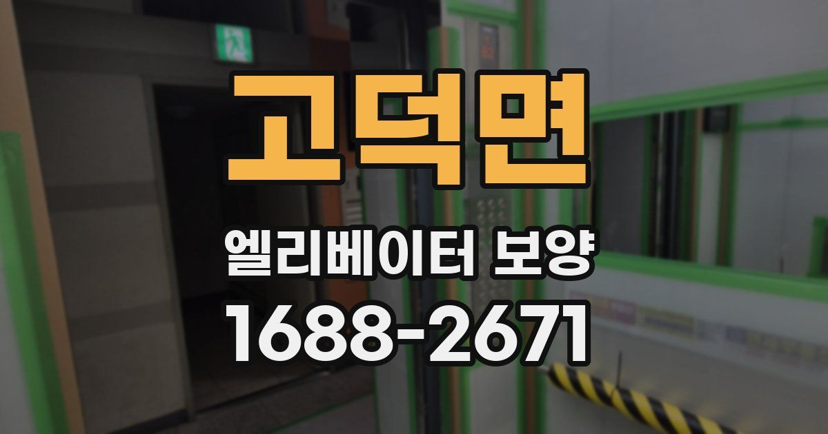 고덕면 엘리베이터 보양