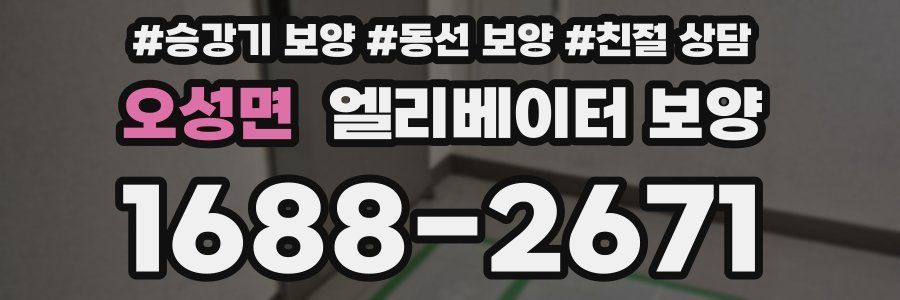 오성면 엘리베이터 보양