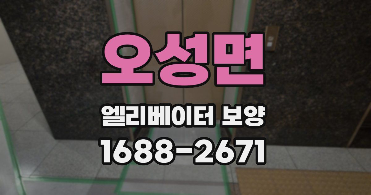 오성면 엘리베이터 보양