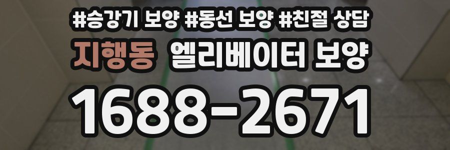 지행동 엘리베이터 보양