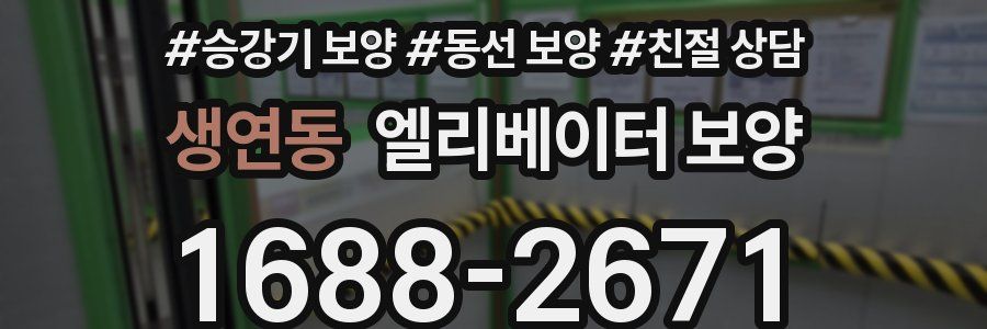 생연동 엘리베이터 보양