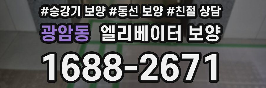광암동 엘리베이터 보양