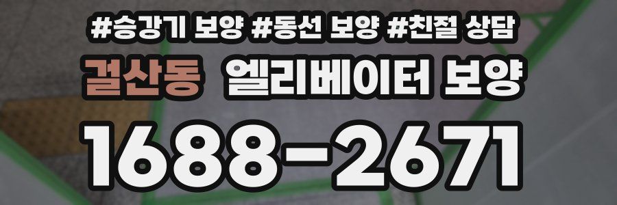 걸산동 엘리베이터 보양