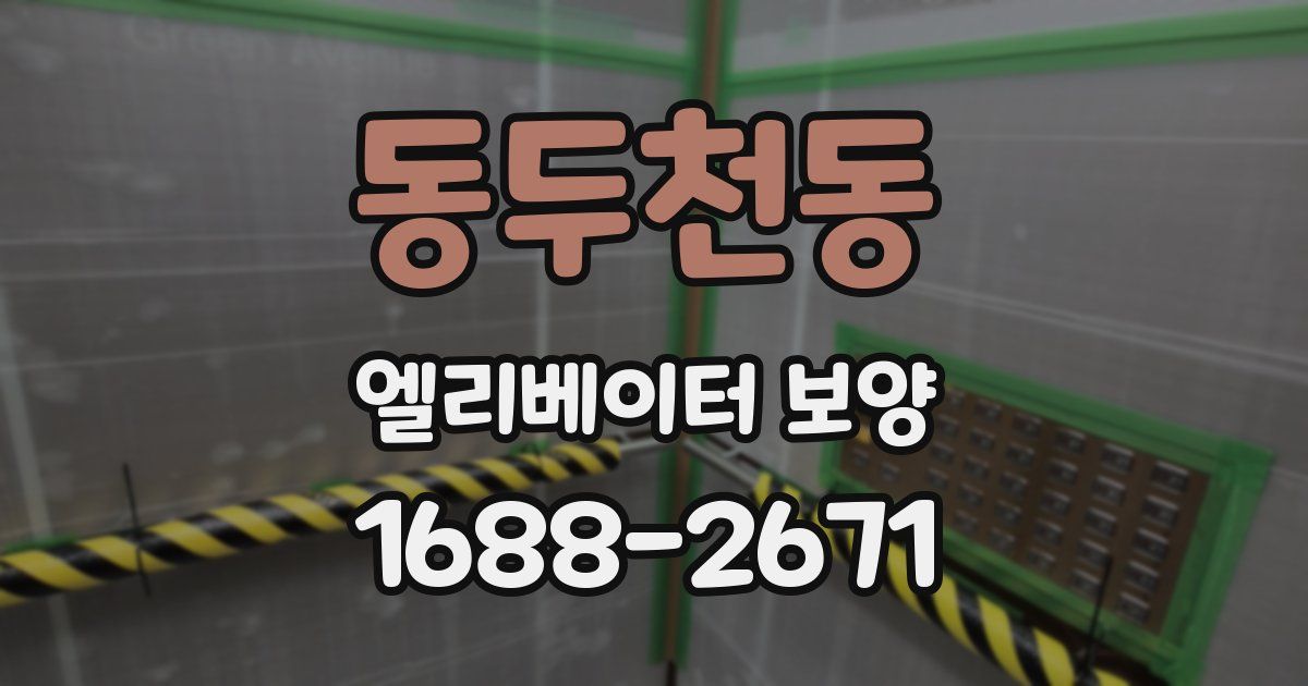 동두천동 엘리베이터 보양